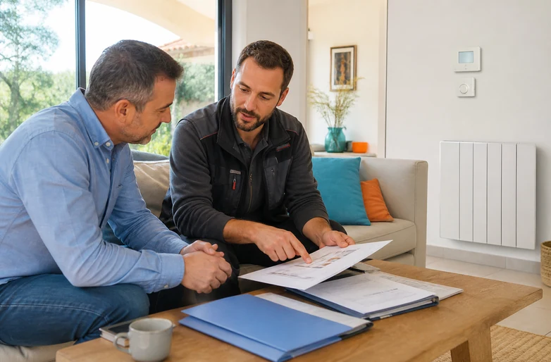 Conseil chauffage et devis de renovation energetique dans un logement
